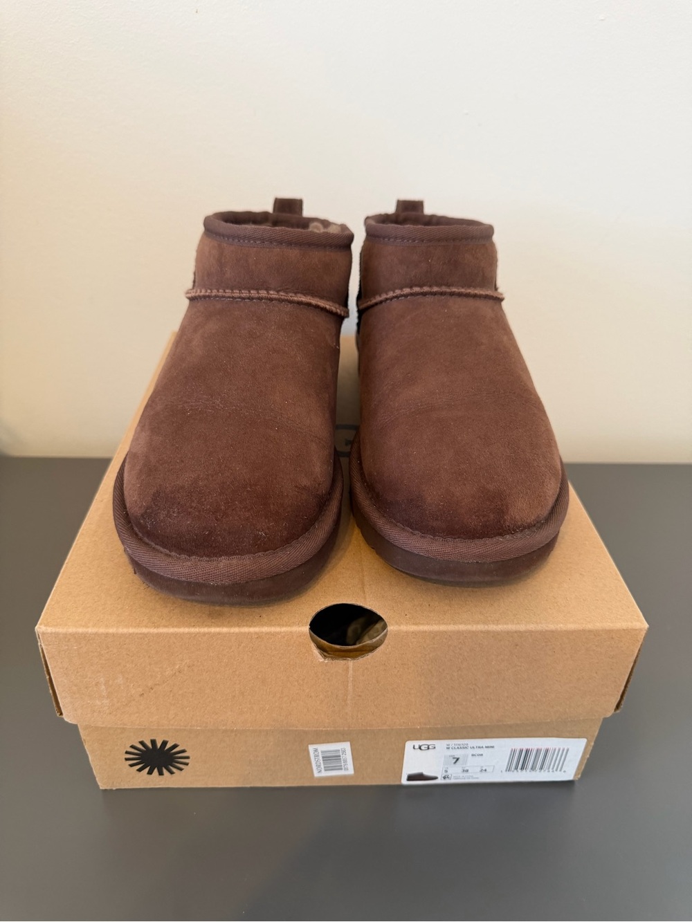 UGG Women’s Chocolate Brown Suede Ankle Boot